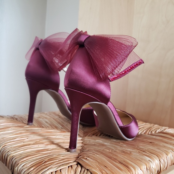 Jessica Simpson Tulle Bow Pumps Size 7.5 NEW! - Picture 11 of 13